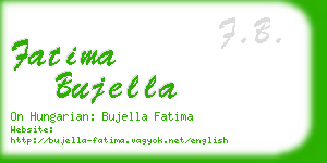 fatima bujella business card